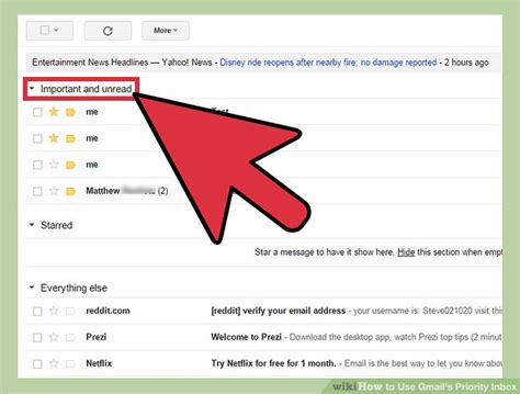 email gmail mailbox priority format